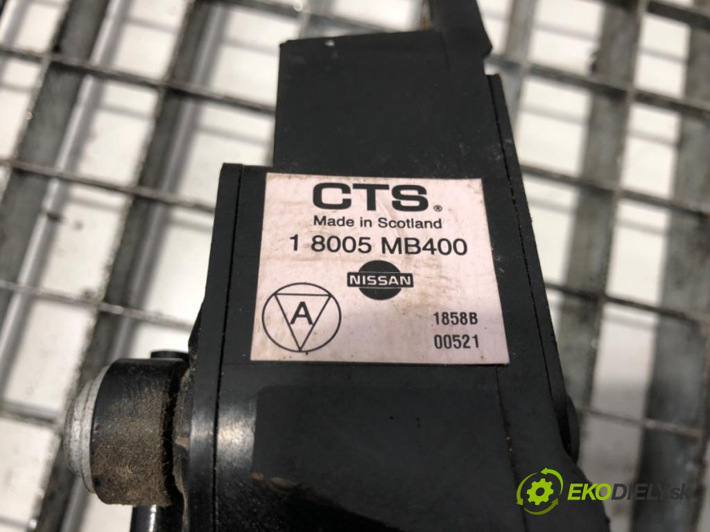 NISSAN CABSTAR (F24M, F24W) 2006 - 2013    35.13 DCI, 45.13 DCI 2.5 (F24M) 96 kW [131 KM] olej napędowy 2006 - 2012  Potenciometer plynu 8005 MB400 (Pedál)