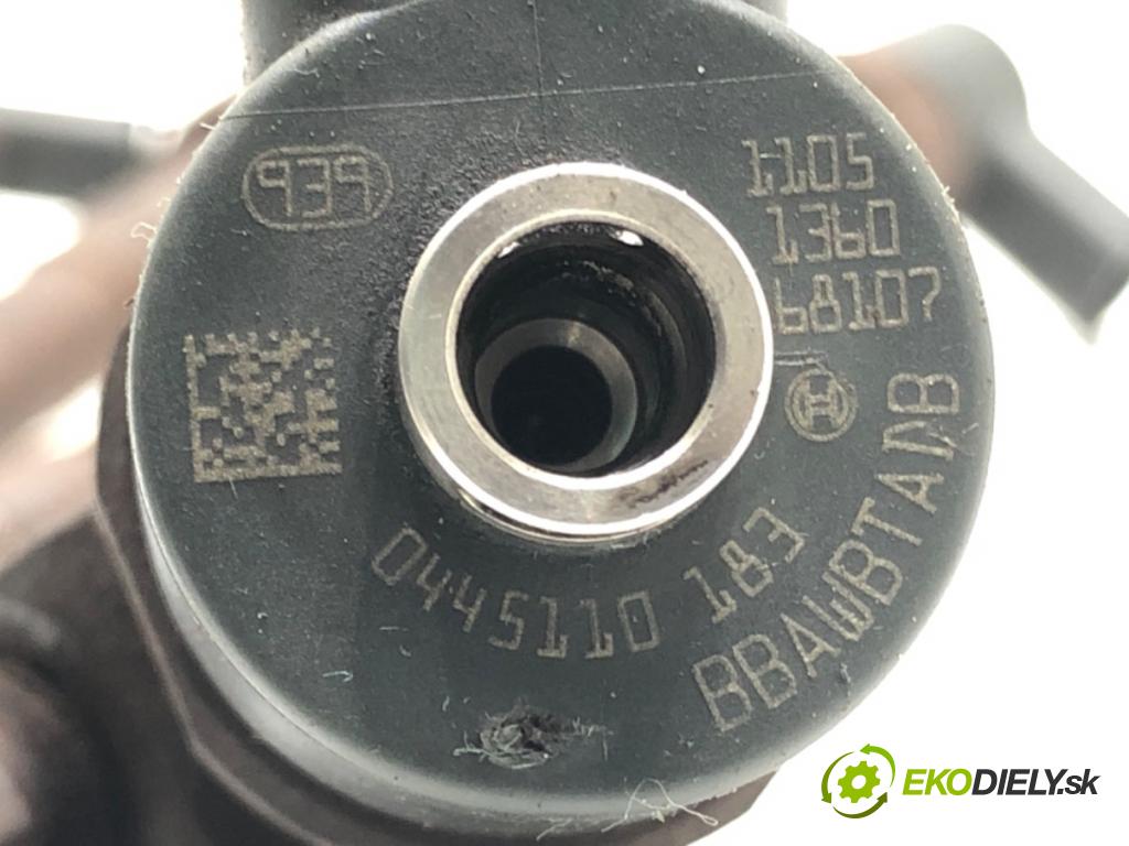 FIAT GRANDE PUNTO (199_) 2005 - 2022    1.3 D Multijet (199.AXD11, 199.AXD1A, 199.AXD1B,... 66 kW [90 KM] olej napędowy 2005 - 2010  Vstrekovacie ventily 0445110183
