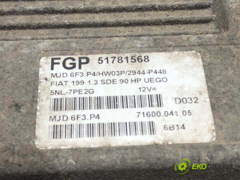 FIAT GRANDE PUNTO (199_) 2005 - 2022    1.3 D Multijet (199.AXD11, 199.AXD1A, 199.AXD1B,... 66 kW [90 KM] olej napędowy 2005 - 2010  riadiaca jednotka Motor 51781568 (Riadiaca jednotka)