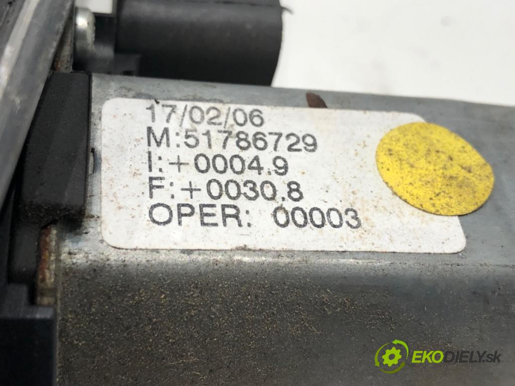 FIAT GRANDE PUNTO (199_) 2005 - 2022    1.3 D Multijet (199.AXD11, 199.AXD1A, 199.AXD1B,... 66 kW [90 KM] olej napędowy 2005 - 2010  mechanismus okna levý přední část 51786729