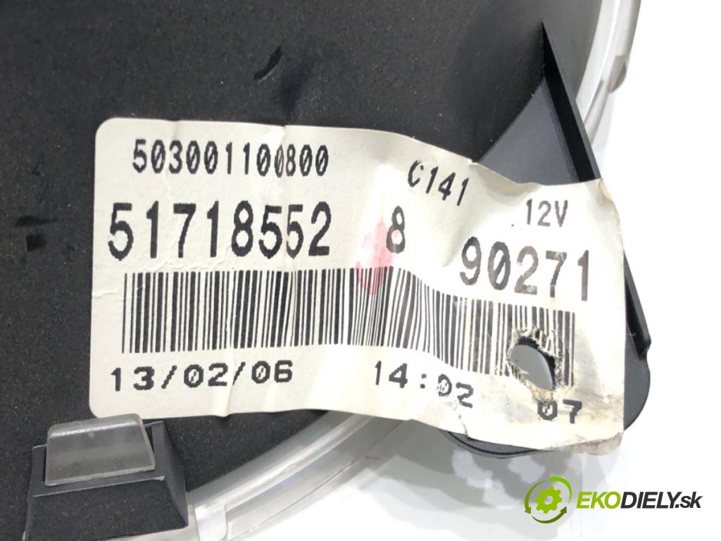 FIAT GRANDE PUNTO (199_) 2005 - 2022    1.3 D Multijet (199.AXD11, 199.AXD1A, 199.AXD1B,... 66 kW [90 KM] olej napędowy 2005 - 2010  Prístrojovka 51718552 (Prístrojová doska, displej)