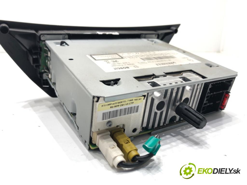 RENAULT LAGUNA III Grandtour (KT0/1) 2007 - 2015    2.0 dCi (KT07, KT0J, KT14, KT1A, KT1S) 96 kW [131 KM] olej napędowy 2007 - 2015  RADIO 281155676R (Audio zariadenie)