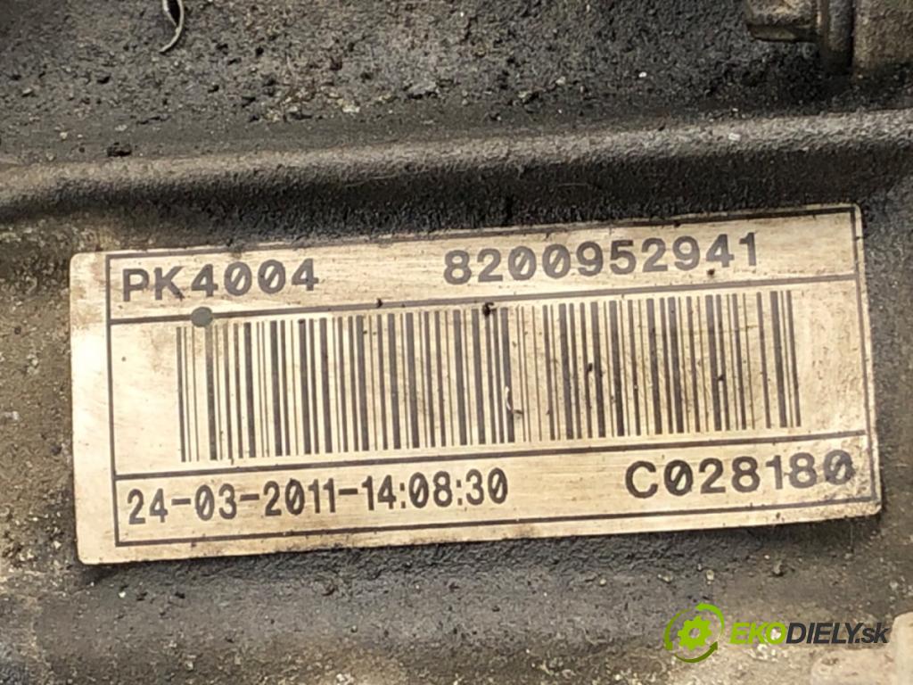 RENAULT LAGUNA III Grandtour (KT0/1) 2007 - 2015    2.0 dCi (KT07, KT0J, KT14, KT1A, KT1S) 96 kW [131 KM] olej napędowy 2007 - 2015  převodovka PK4004 (Převodovky)