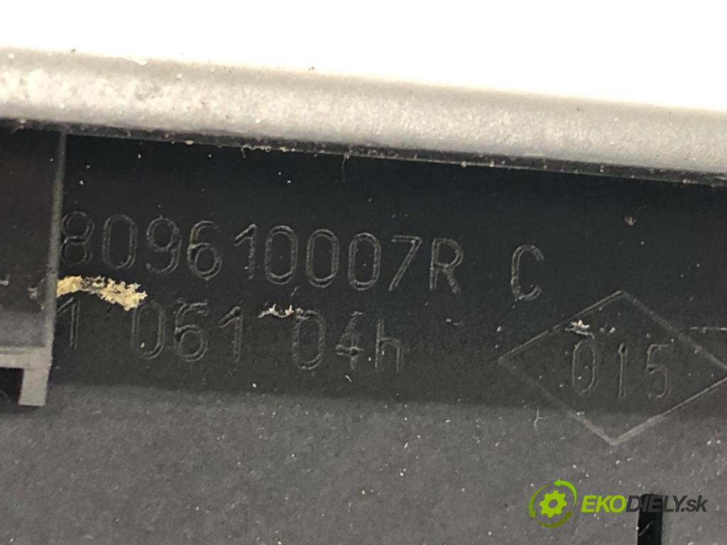 RENAULT LAGUNA III Grandtour (KT0/1) 2007 - 2015    2.0 dCi (KT07, KT0J, KT14, KT1A, KT1S) 96 kW [131 KM] olej napędowy 2007 - 2015  Prepínač okien 809610007R (Prepínač/spínač/tlačidlo a ovládač kúrenia)