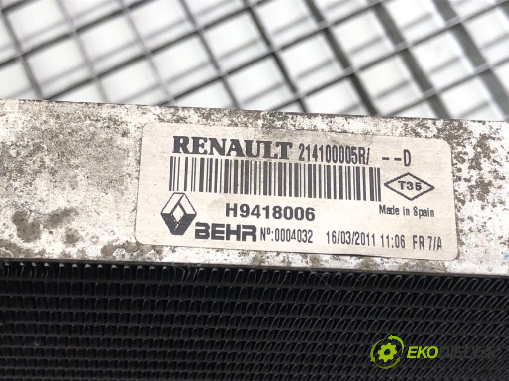 RENAULT LAGUNA III Grandtour (KT0/1) 2007 - 2015    2.0 dCi (KT07, KT0J, KT14, KT1A, KT1S) 96 kW [131 KM] olej napędowy 2007 - 2015  chladič vody 214000035R (Chladiče vody)