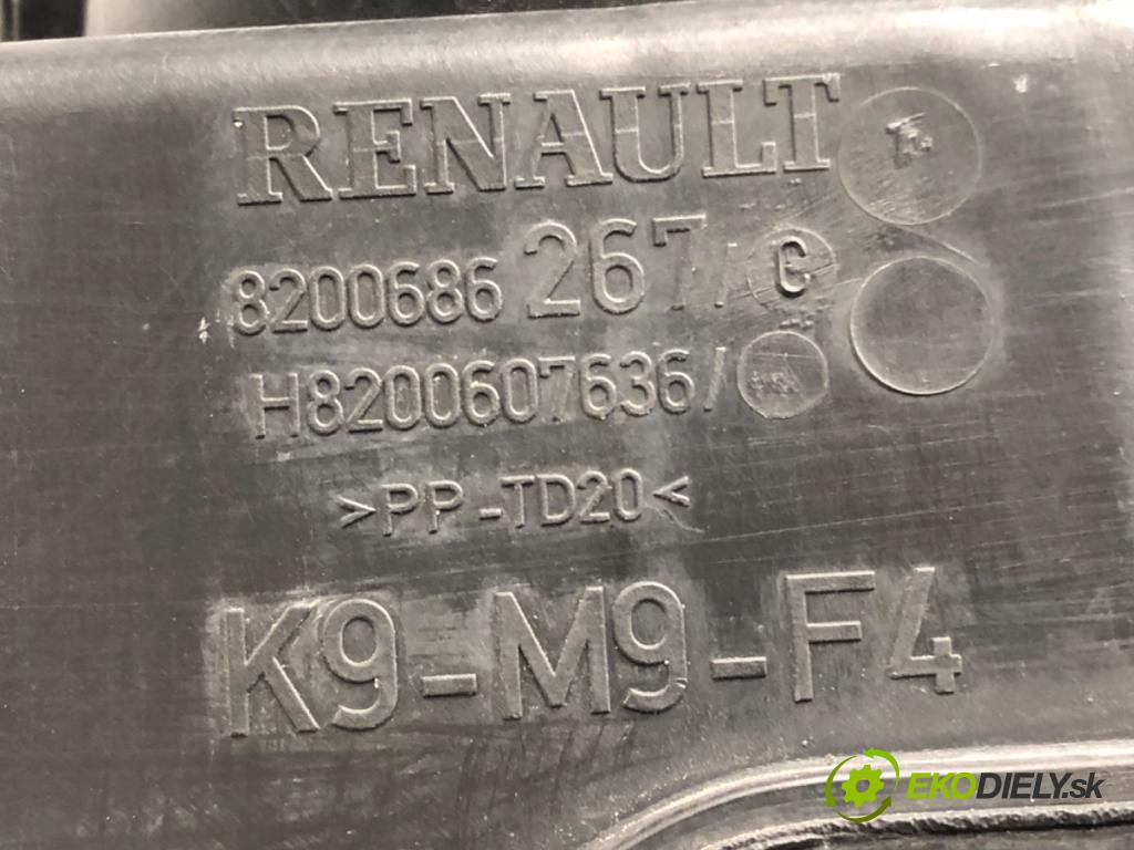 RENAULT LAGUNA III Grandtour (KT0/1) 2007 - 2015    2.0 dCi (KT07, KT0J, KT14, KT1A, KT1S) 96 kW [131 KM] olej napędowy 2007 - 2015  rezonátor Rúra vzduchu 8200686267