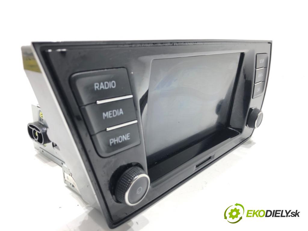 SKODA FABIA III (NJ3) 2014 - 2022    1.0 TSI 70 kW [95 KM] benzyna 2014 - 2022  RADIO 6V0035869J (Audio zariadenie)