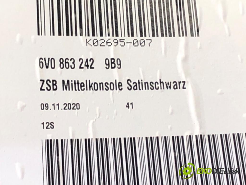 SKODA FABIA III (NJ3) 2014 - 2022    1.0 TSI 70 kW [95 KM] benzyna 2014 - 2022  Tunel stredový 6V0863243 6V0863739 (Stredový tunel / panel)