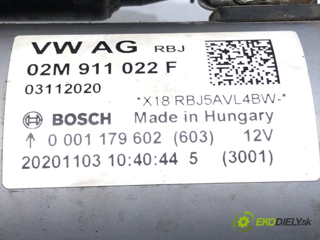 SKODA FABIA III (NJ3) 2014 - 2022    1.0 TSI 70 kW [95 KM] benzyna 2014 - 2022  Štartér 02M911022F (Štartér)
