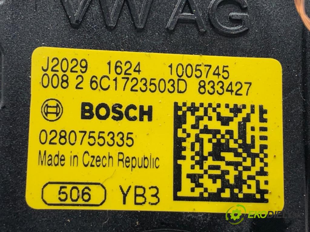 SKODA FABIA III (NJ3) 2014 - 2022    1.0 TSI 70 kW [95 KM] benzyna 2014 - 2022  Potenciometer plynu 6C1723503D (Pedál)