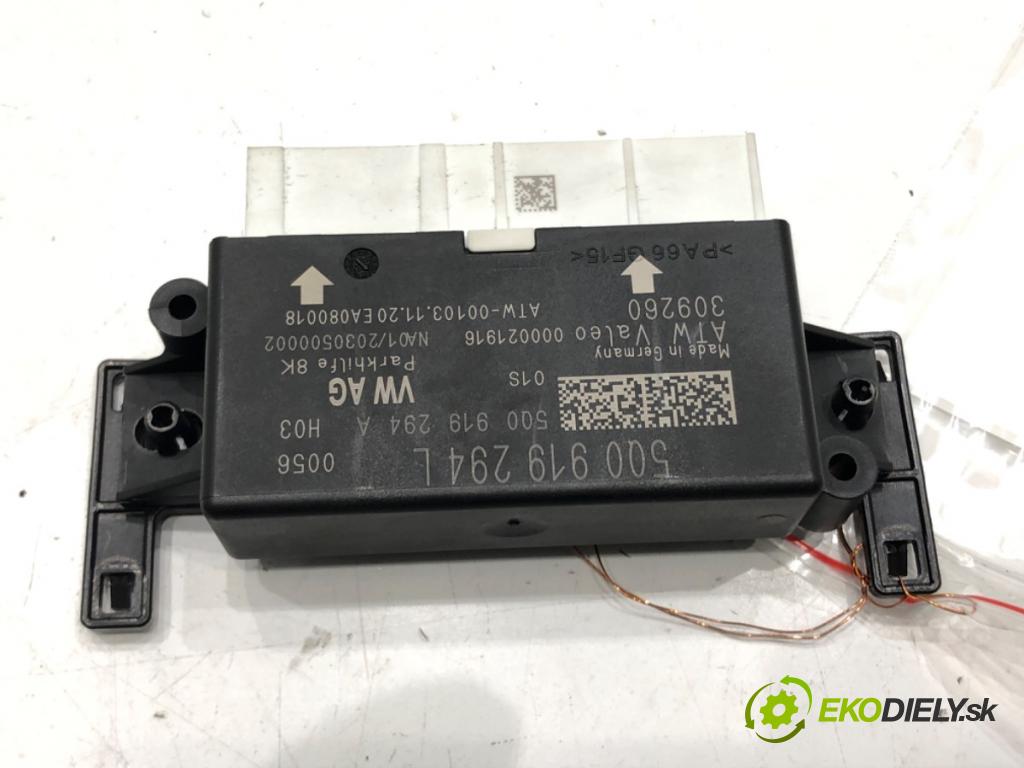 SKODA FABIA III (NJ3) 2014 - 2022    1.0 TSI 70 kW [95 KM] benzyna 2014 - 2022  Modul PDC 5Q0919294L (Ostatné)