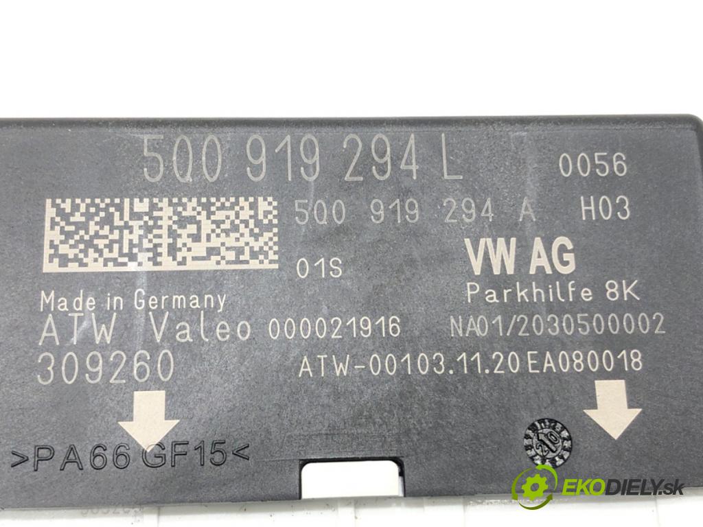 SKODA FABIA III (NJ3) 2014 - 2022    1.0 TSI 70 kW [95 KM] benzyna 2014 - 2022  Modul PDC 5Q0919294L (Ostatné)