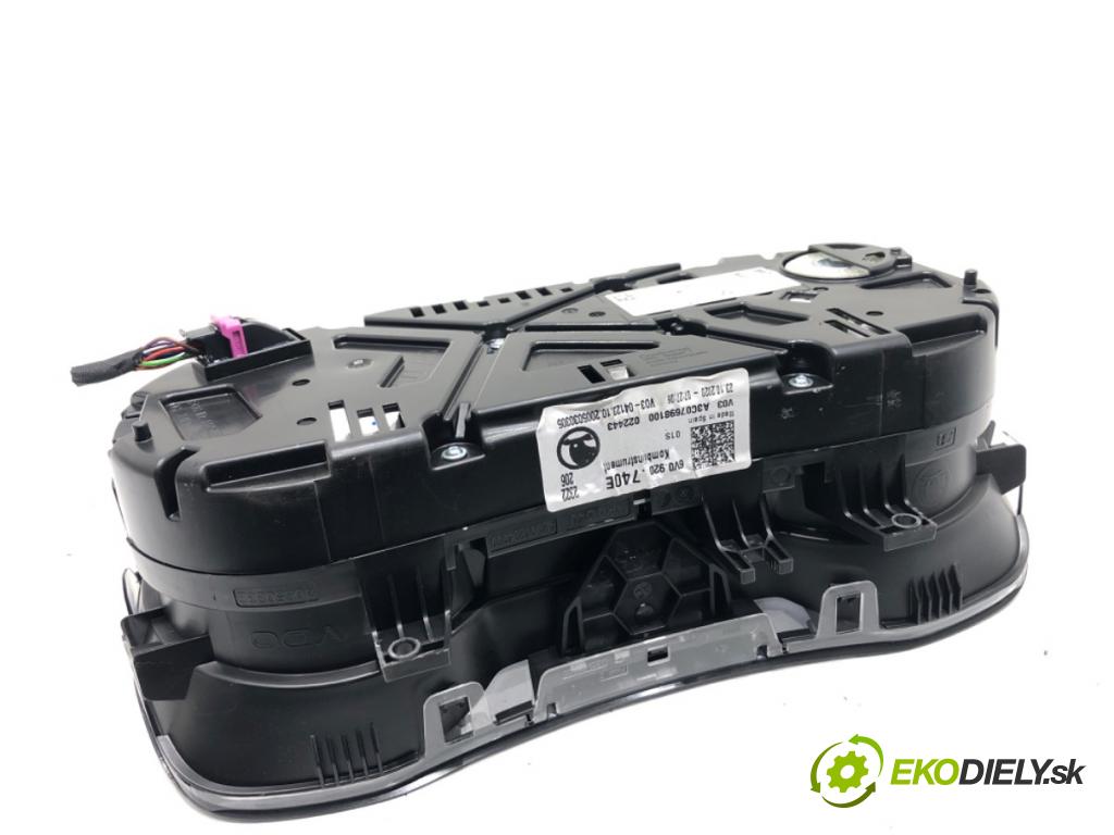 SKODA FABIA III (NJ3) 2014 - 2022    1.0 TSI 70 kW [95 KM] benzyna 2014 - 2022  Prístrojovka 6V0920740E (Prístrojová doska, displej)