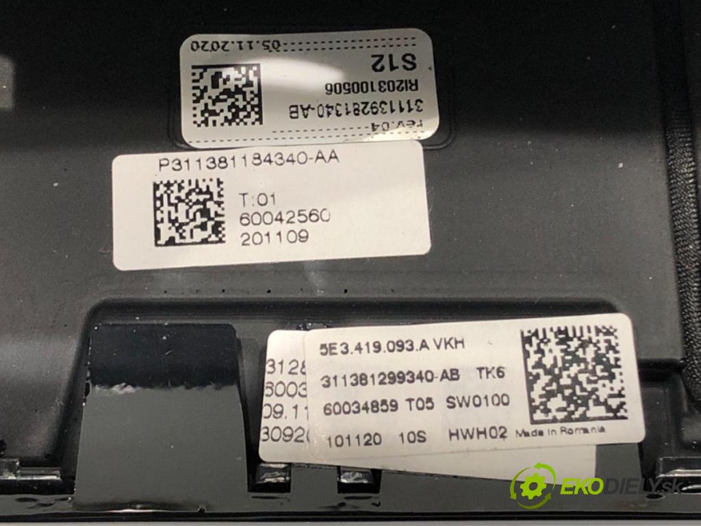 SKODA FABIA III (NJ3) 2014 - 2022    1.0 TSI 70 kW [95 KM] benzyna 2014 - 2022  volant  (Volanty)