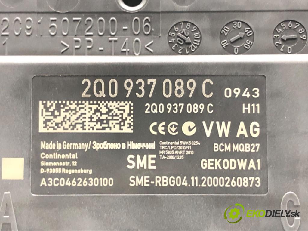 SKODA FABIA III (NJ3) 2014 - 2022    1.0 TSI 70 kW [95 KM] benzyna 2014 - 2022  Modul komfortu BCM 2Q0937089C