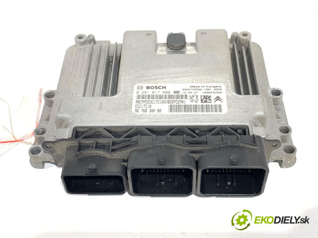 CITROEN BERLINGO MULTISPACE (B9) 2008 - 2022    1.6 HDi 90 68 kW [92 KM] olej napędowy 2010 - 2022  riadiaca jednotka Motor 9676830080 (Riadiaca jednotka)