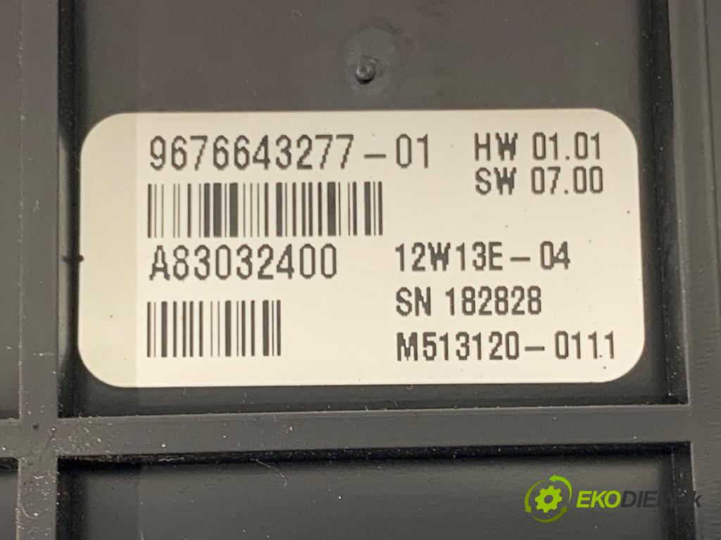 CITROEN BERLINGO MULTISPACE (B9) 2008 - 2022    1.6 HDi 90 68 kW [92 KM] olej napędowy 2010 - 2022  Panel ovládania kúrenia 9676643277 (Prepínač/spínač/tlačidlo a ovládač kúrenia)