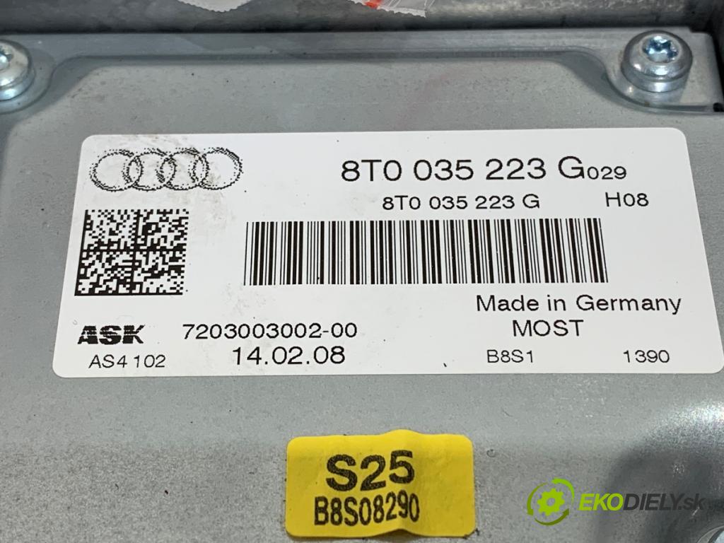 AUDI A4 B8 (8K2) 2007 - 2015    2.0 TDI 105 kW [143 KM] olej napędowy 2007 - 2015  Zosilňovač 8T0035223G (Zosilňovač)