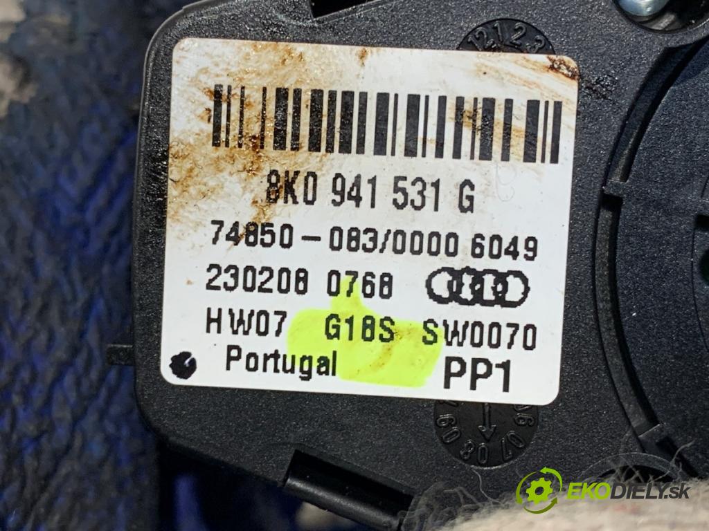 AUDI A4 B8 (8K2) 2007 - 2015    2.0 TDI 105 kW [143 KM] olej napędowy 2007 - 2015  spínač světel 8K0941531G