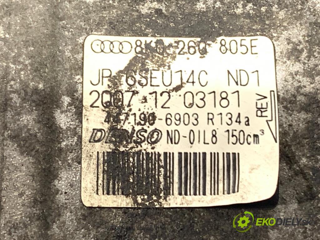 AUDI A4 B8 (8K2) 2007 - 2015    2.0 TDI 105 kW [143 KM] olej napędowy 2007 - 2015  Kompresor klimatizácie 8K0260805E (Kompresor klimatizácie)