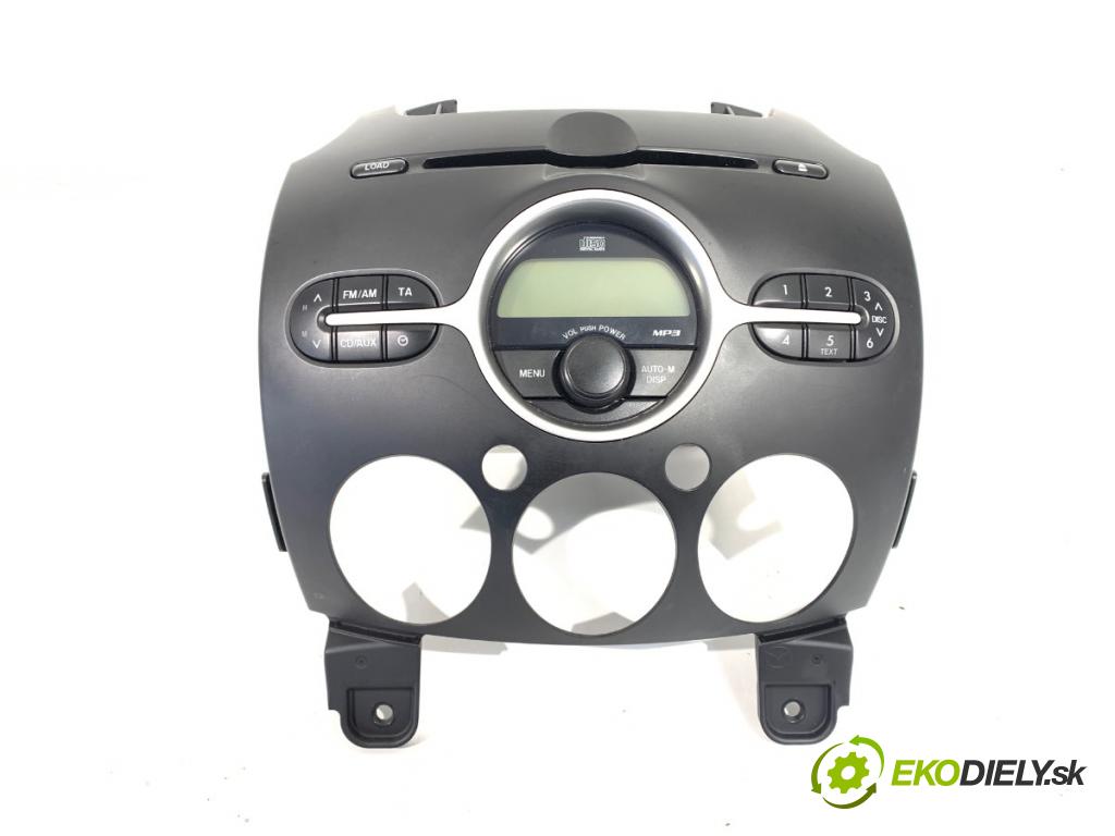 MAZDA 2 (DE_, DH_) 2007 - 2015    1.3 (DE3FS) 63 kW [86 KM] benzyna 2007 - 2015  RADIO 14797629 DF7466A40 (Audio zariadenie)