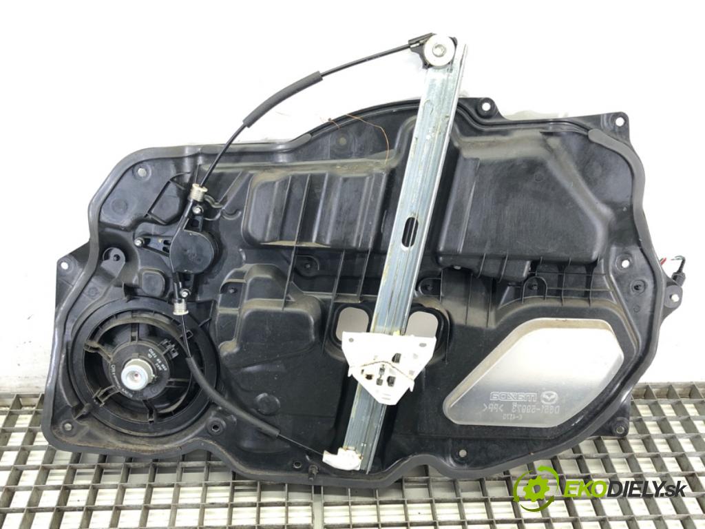 MAZDA 2 (DE_, DH_) 2007 - 2015    1.3 (DE3FS) 63 kW [86 KM] benzyna 2007 - 2015  mechanismus okna levý přední část 7072032