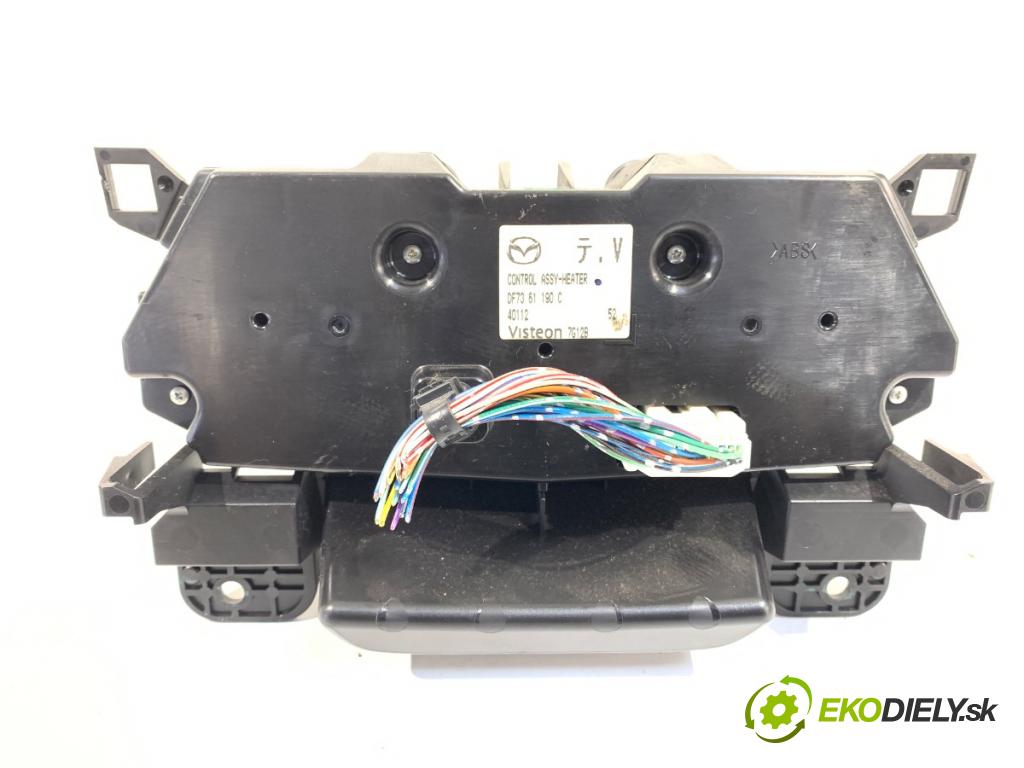 MAZDA 2 (DE_, DH_) 2007 - 2015    1.3 (DE3FS) 63 kW [86 KM] benzyna 2007 - 2015  Panel ovládania kúrenia DF7361190C (Prepínač/spínač/tlačidlo a ovládač kúrenia)