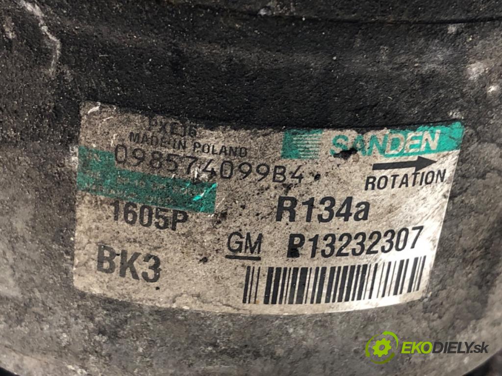 OPEL INSIGNIA A (G09) 2008 - 2017    2.0 CDTI (68) 118 kW [160 KM] olej napędowy 2008 - 2017  Kompresor klimatizácie P13232307 (Kompresor klimatizácie)