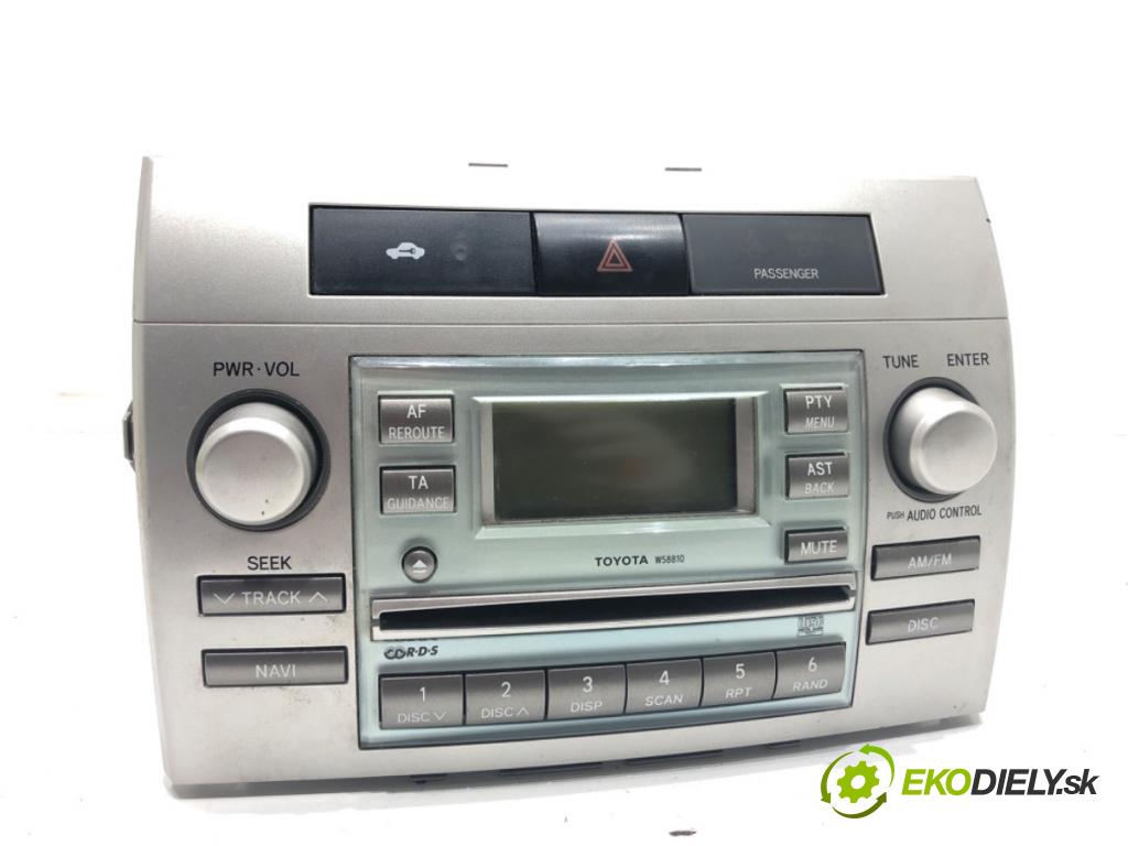 TOYOTA COROLLA Verso (ZER_, ZZE12_, R1_) 2004 - 2009    2.2 D-4D (AUR10_) 100 kW [136 KM] olej napędowy 2005 - 2009  RADIO 86120-0F010 (Audio zariadenie)