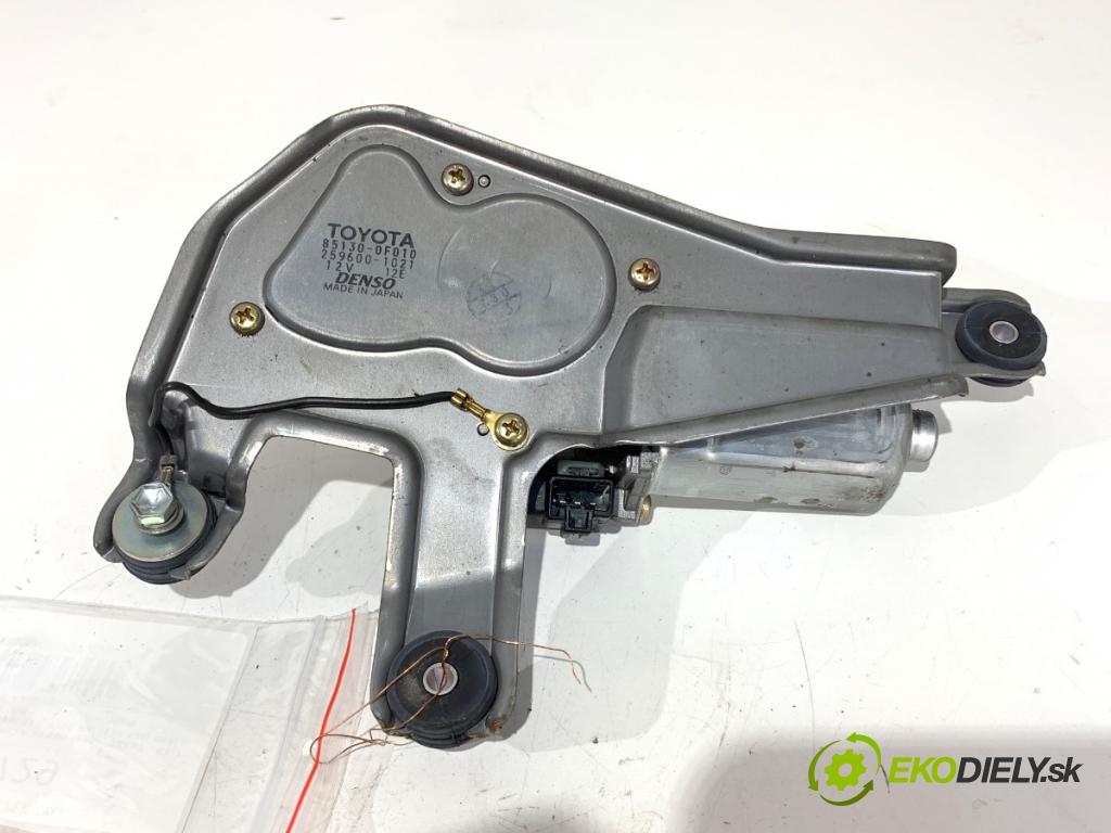 TOYOTA COROLLA Verso (ZER_, ZZE12_, R1_) 2004 - 2009    2.2 D-4D (AUR10_) 100 kW [136 KM] olej napędowy 2005 - 2009  motor stěračů zadní část 85130-0F010