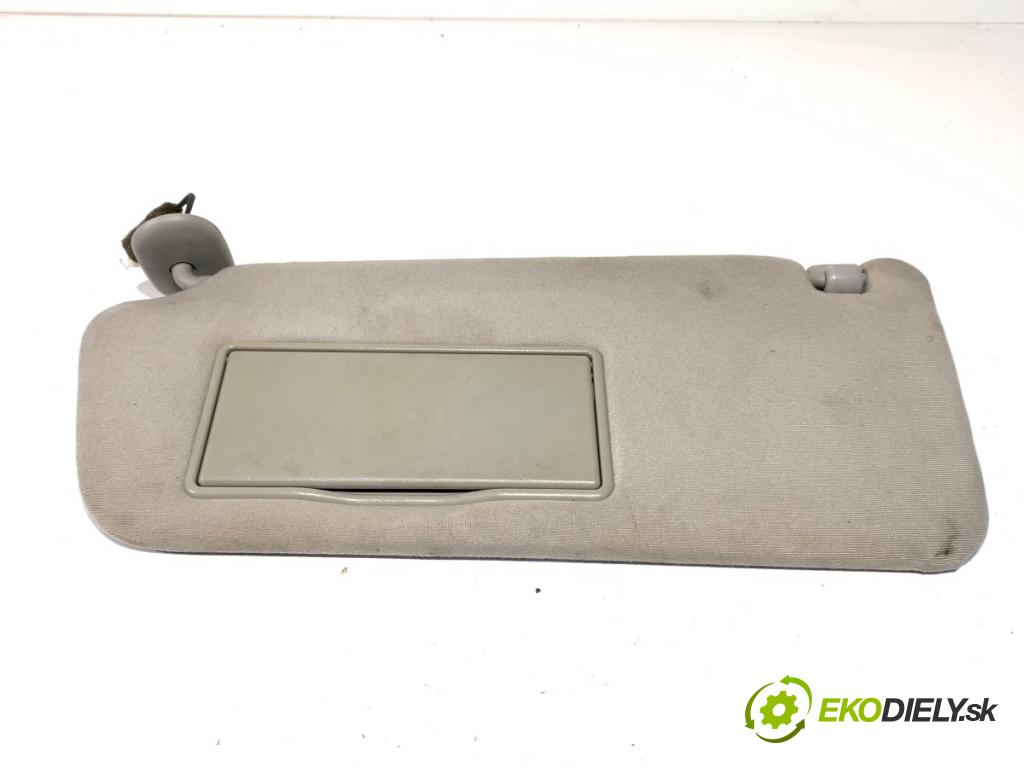 TOYOTA COROLLA Verso (ZER_, ZZE12_, R1_) 2004 - 2009    2.2 D-4D (AUR10_) 100 kW [136 KM] olej napędowy 2005 - 2009  Clona slnečná ľavy 