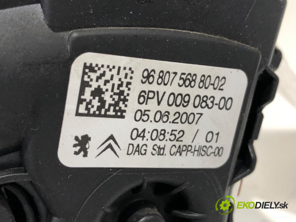 PEUGEOT 207 (WA_, WC_) 2006 - 2015    1.4 54 kW [73 KM] benzyna 2006 - 2013  Potenciometer plynu 9680756880-02 (Pedál)