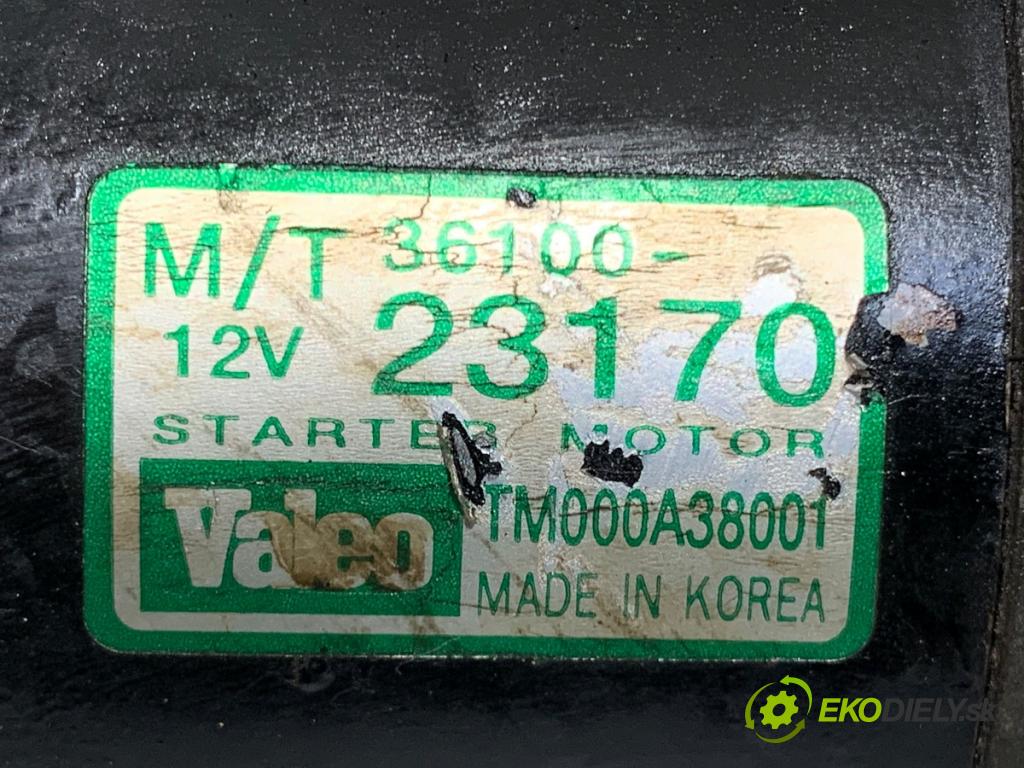 KIA SPORTAGE II (JE_, KM) 2004 - 2022    2.0 i 16V 104 kW [141 KM] benzyna 2004 - 2022  Štartér 36100-23170 (Štartér)