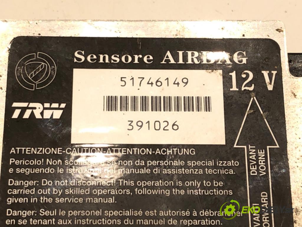 FIAT CROMA (194_) 2005 - 2022    1.9 D Multijet (194AXC1B, 194AXC12) 110 kW [150 KM] olej napędowy 2005 - 2011  senzor airbag 51746149 (Snímač)