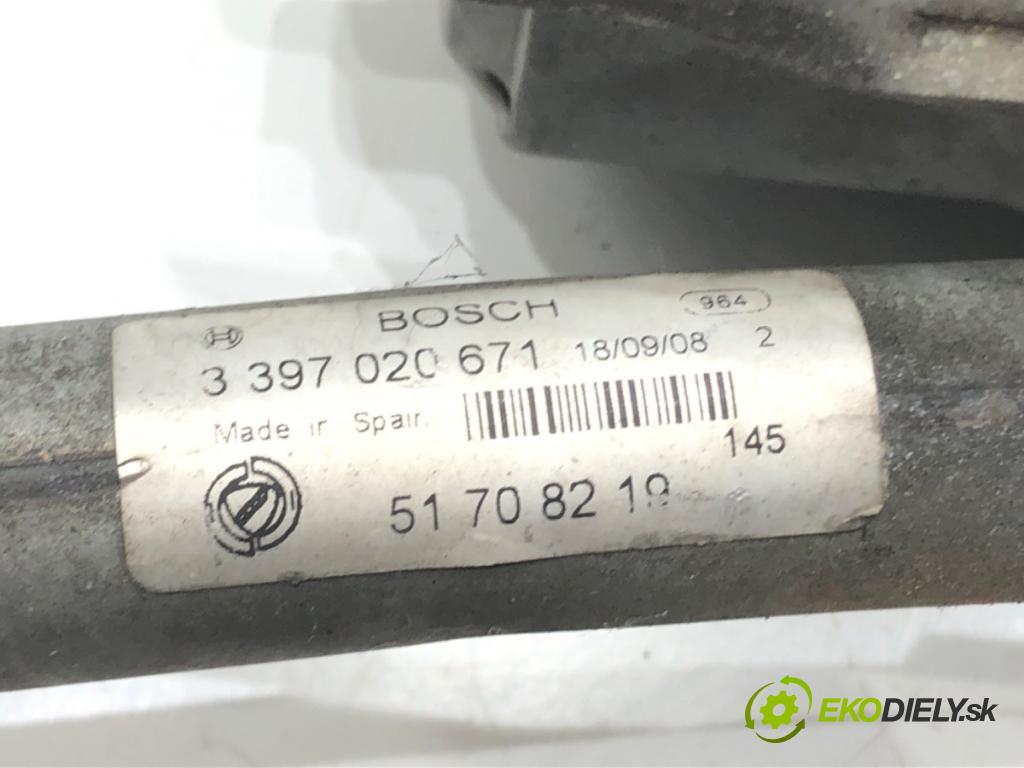 FIAT CROMA (194_) 2005 - 2022    1.9 D Multijet (194AXC1B, 194AXC12) 110 kW [150 KM] olej napędowy 2005 - 2011  Mechanizmus stieračov predný 51708219 (Motorček stieračov predný)