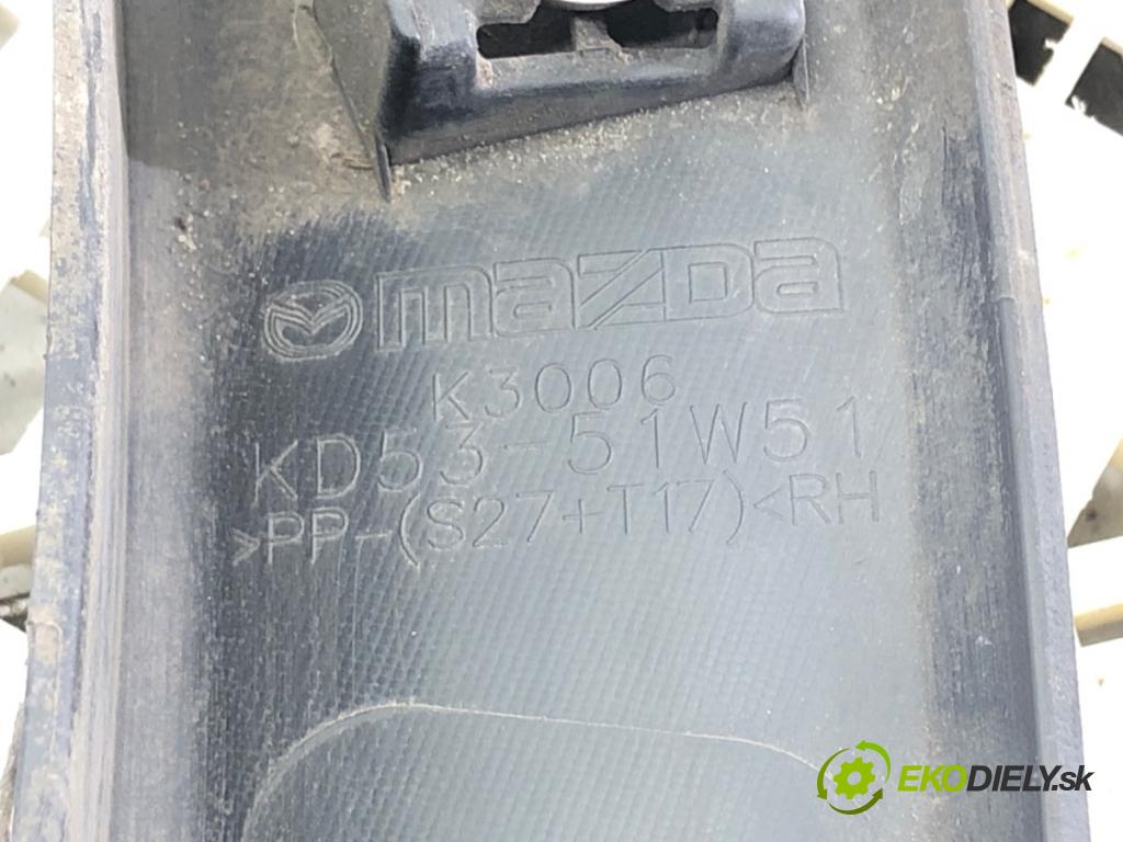 MAZDA CX-5 (KE, GH) 2011 - 2017    2.2 D (KE2FW) 129 kW [175 KM] olej napędowy 2012 - 2017  Lišta blatníka zad pravá KD53-51W51 (Lišta)