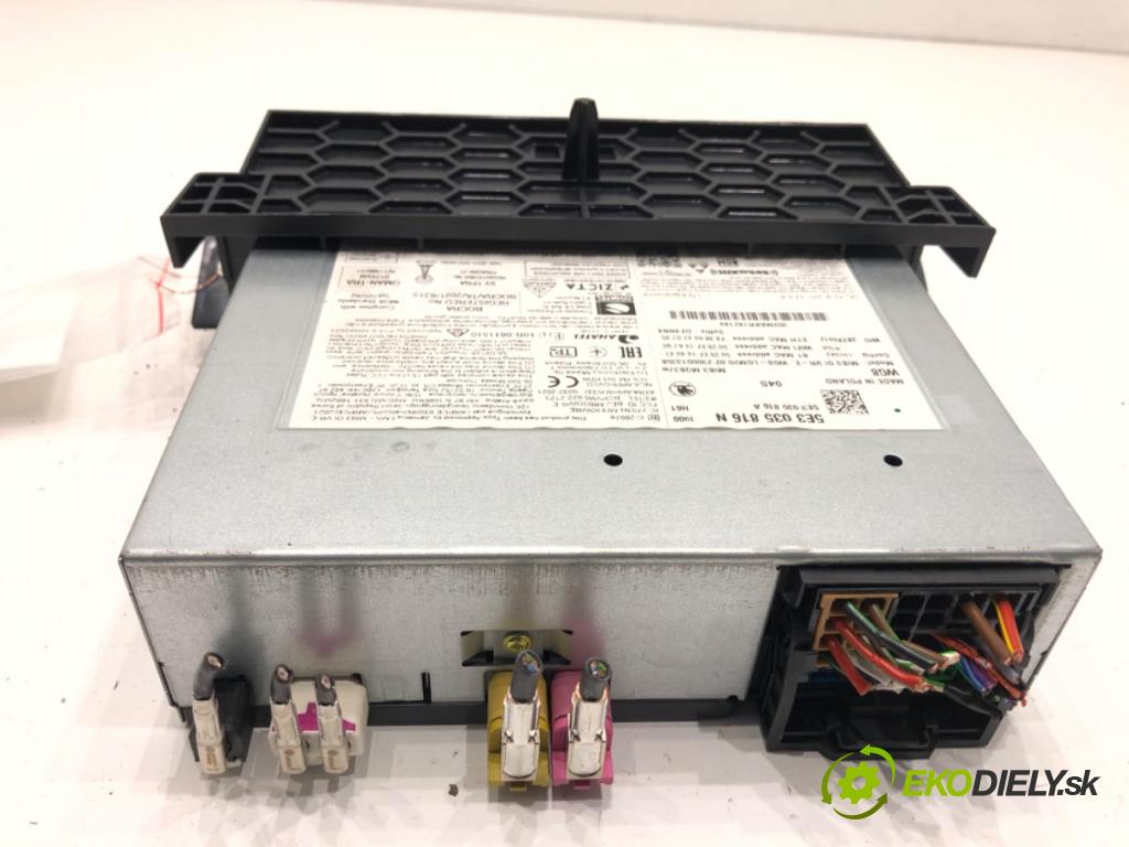 SKODA OCTAVIA IV (NX3, NN3) 2020 - 2022    2.0 TDI 110 kW [150 KM] olej napędowy 2020 - 2022  RADIO 5E3035816N (Audio zariadenie)