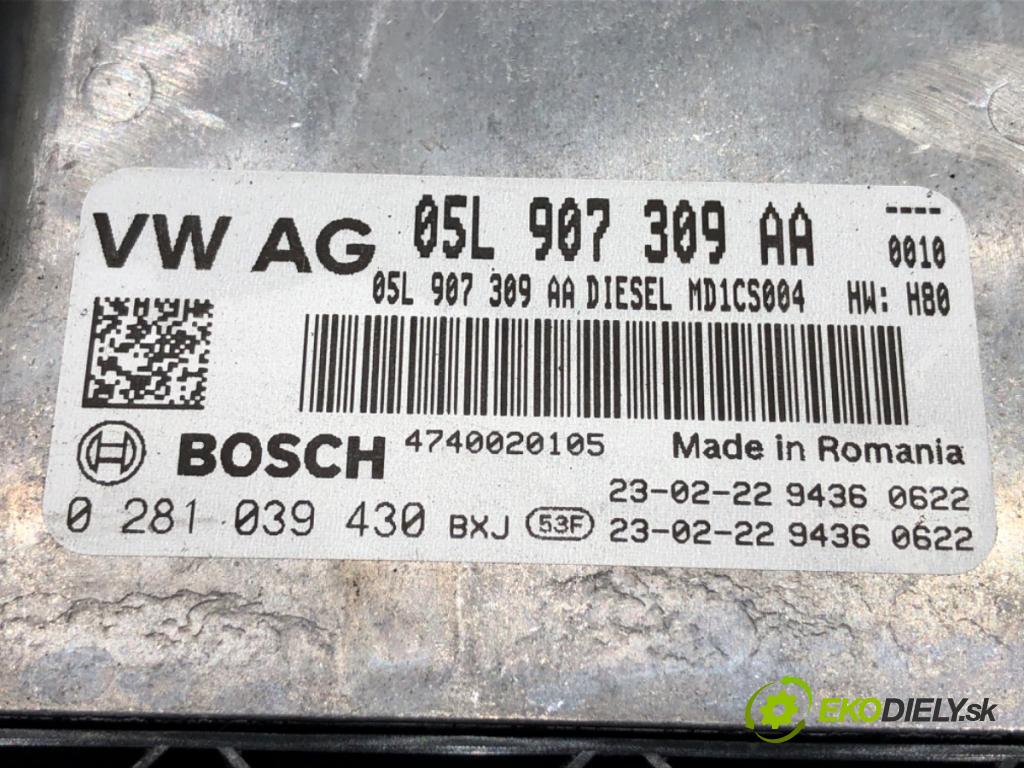 SKODA OCTAVIA IV (NX3, NN3) 2020 - 2022    2.0 TDI 110 kW [150 KM] olej napędowy 2020 - 2022  riadiaca jednotka Motor 05L907309AA (Riadiaca jednotka)