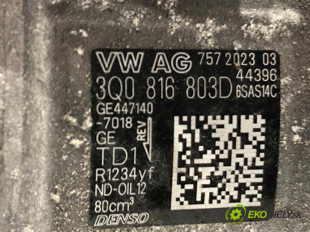 SKODA OCTAVIA IV (NX3, NN3) 2020 - 2022    2.0 TDI 110 kW [150 KM] olej napędowy 2020 - 2022  Kompresor klimatizácie 3Q0816803D (Kompresor klimatizácie)