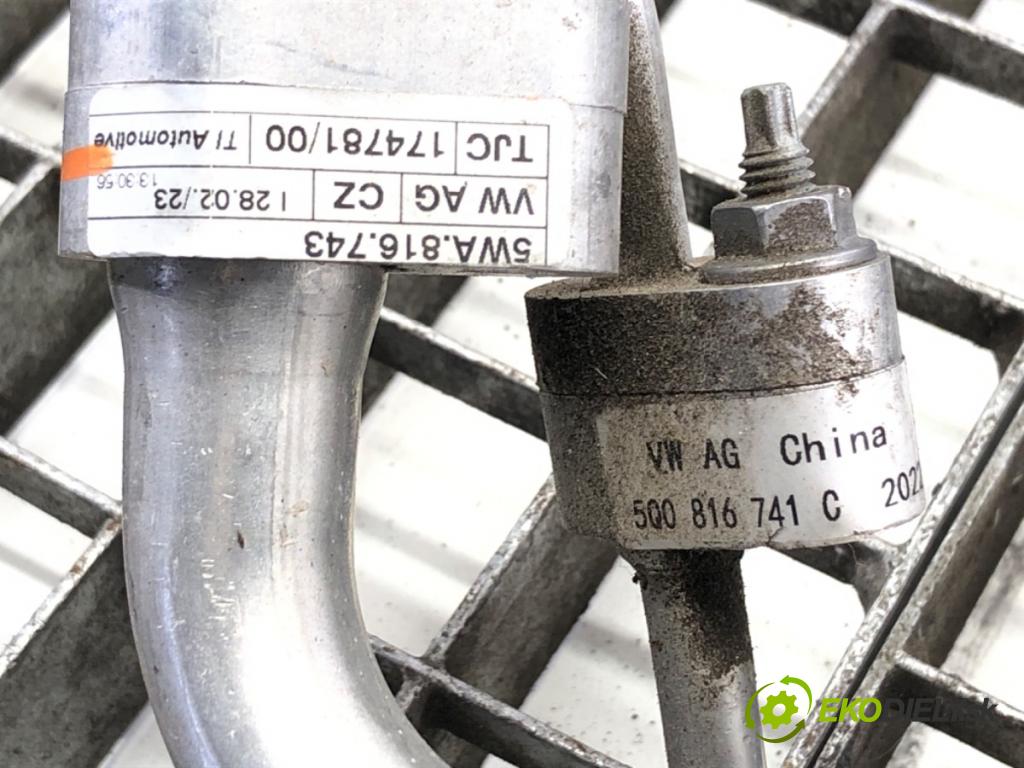 SKODA OCTAVIA IV (NX3, NN3) 2020 - 2022    2.0 TDI 110 kW [150 KM] olej napędowy 2020 - 2022  rúrka klimatizácie 5WA816743 5WB816738C (Rúrka klimatizácie)