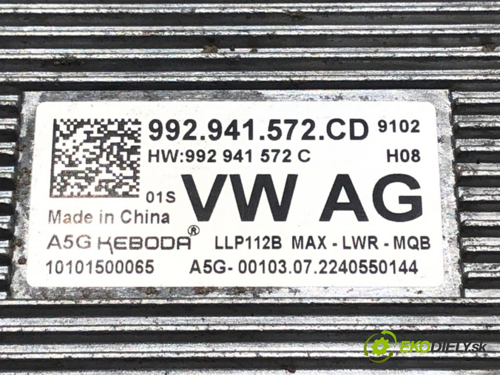 SKODA OCTAVIA IV (NX3, NN3) 2020 - 2022    2.0 TDI 110 kW [150 KM] olej napędowy 2020 - 2022  Menič XENON 992941572CD (Riadiaca jednotka xenónu)