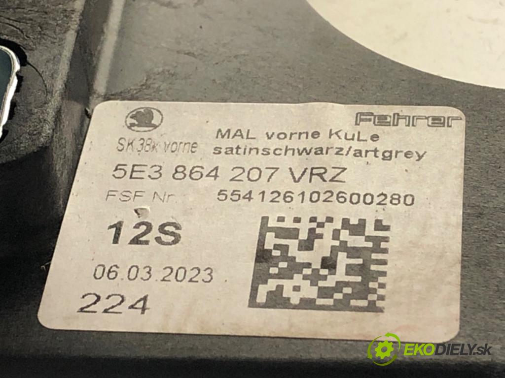 SKODA OCTAVIA IV (NX3, NN3) 2020 - 2022    2.0 TDI 110 kW [150 KM] olej napędowy 2020 - 2022  Lakťová opierka 5E3864207 (Lakťová opierka)