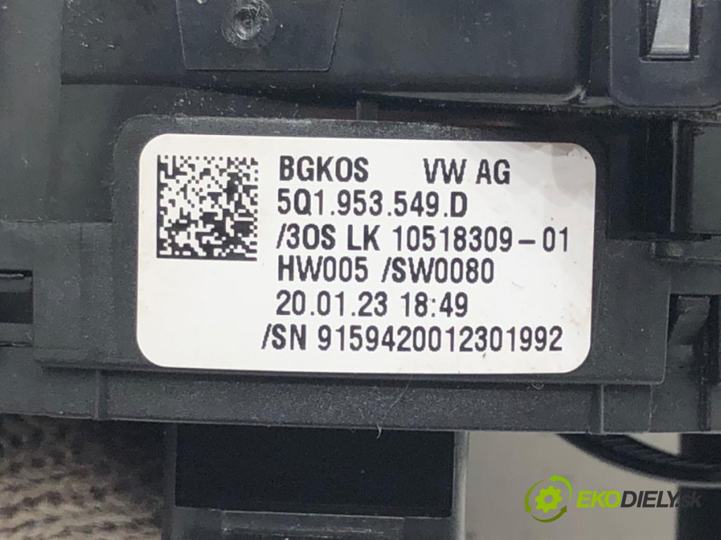 SKODA OCTAVIA IV (NX3, NN3) 2020 - 2022    2.0 TDI 110 kW [150 KM] olej napędowy 2020 - 2022  Krúžok, slimák airbag 5Q1953549D (Airbag)