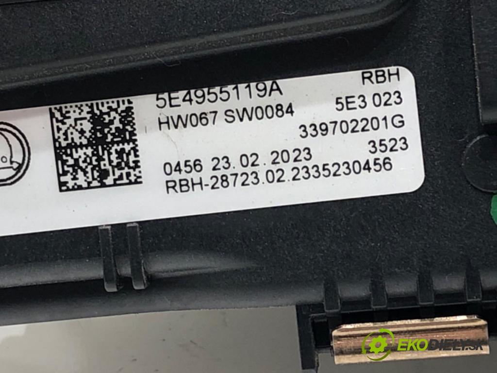 SKODA OCTAVIA IV (NX3, NN3) 2020 - 2022    2.0 TDI 110 kW [150 KM] olej napędowy 2020 - 2022  Mechanizmus stieračov predný 5E4955023A 339702201G (Motorček stieračov predné)