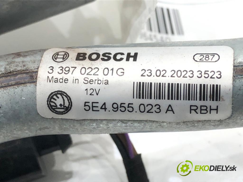 SKODA OCTAVIA IV (NX3, NN3) 2020 - 2022    2.0 TDI 110 kW [150 KM] olej napędowy 2020 - 2022  Mechanizmus stieračov predný 5E4955023A 339702201G (Motorček stieračov predné)