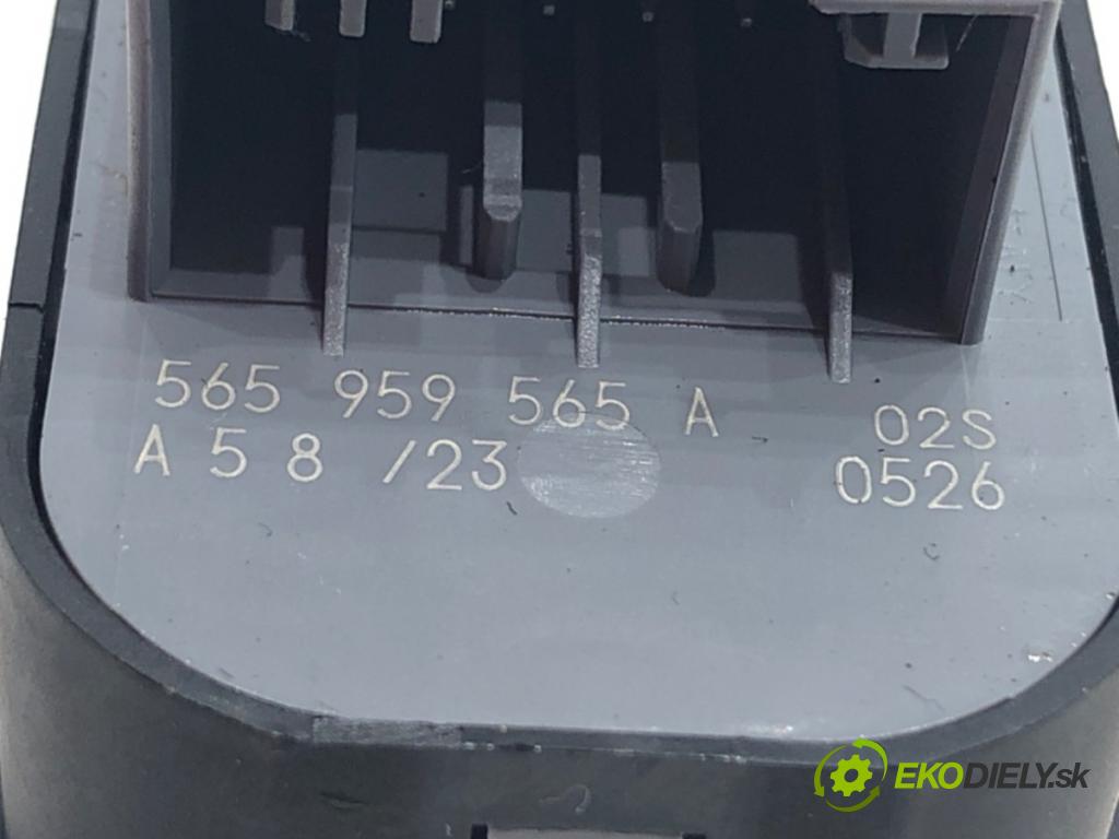 SKODA OCTAVIA IV (NX3, NN3) 2020 - 2022    2.0 TDI 110 kW [150 KM] olej napędowy 2020 - 2022  Prepínač nastavenia spätných zrkadiel 565959565A (Prepínač/spínač/tlačidlo a ovládač kúrenia)