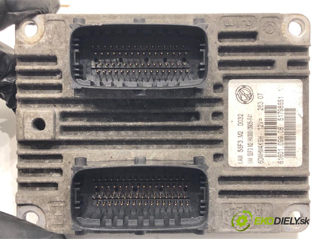 FIAT GRANDE PUNTO (199_) 2005 - 2022    1.4 (199AXB11, 199AXB1A, 199BXB1A, 199AXL1A) 57 kW [77 KM] benzyna 2005 - 2015  riadiaca jednotka Motor 51798651 (Riadiaca jednotka)