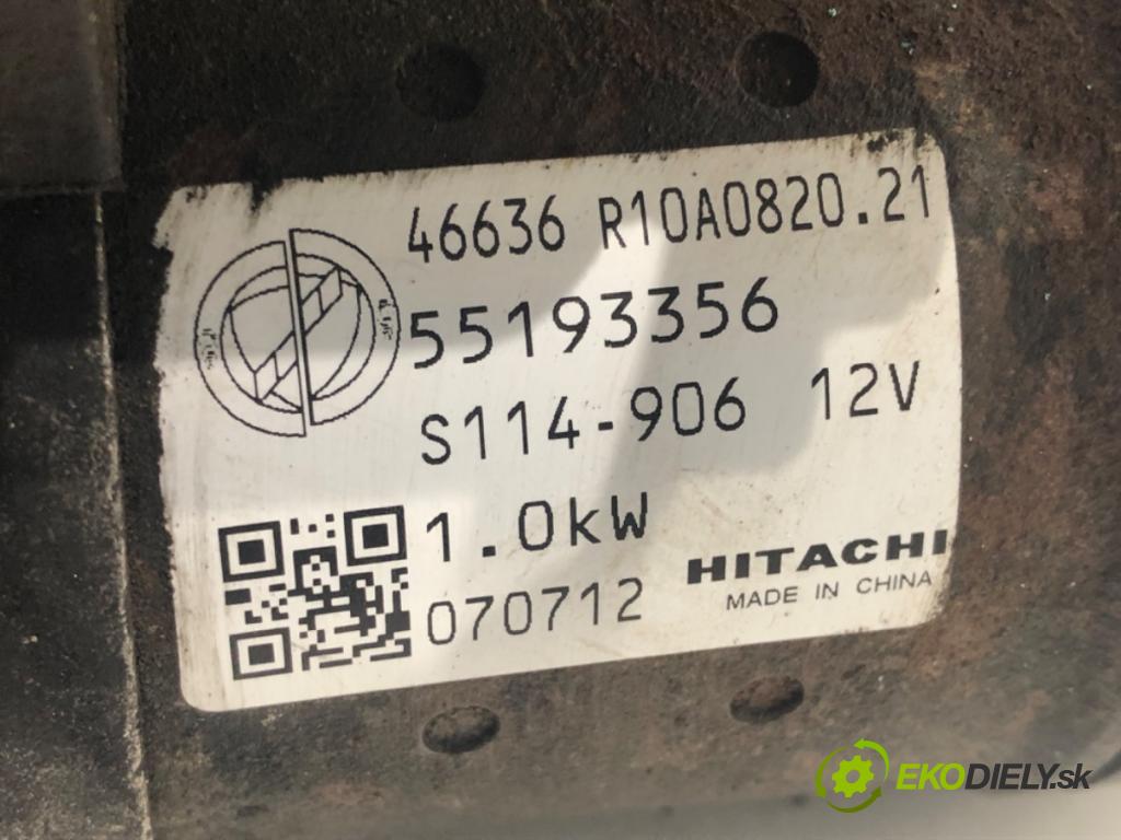FIAT GRANDE PUNTO (199_) 2005 - 2022    1.4 (199AXB11, 199AXB1A, 199BXB1A, 199AXL1A) 57 kW [77 KM] benzyna 2005 - 2015  Štartér 55193356 (Štartér)