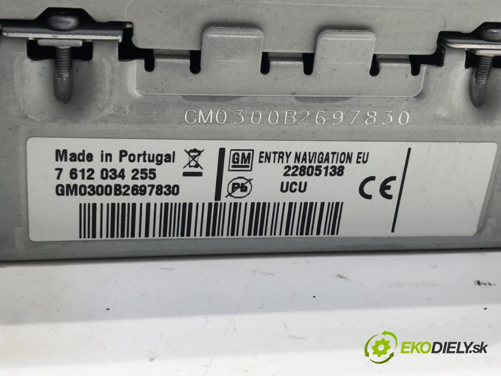 CHEVROLET ORLANDO (J309) 2010 - 2022    1.8 104 kW [141 KM] benzyna 2011 - 2022  RADIO 22805138 (Audio zariadenie)