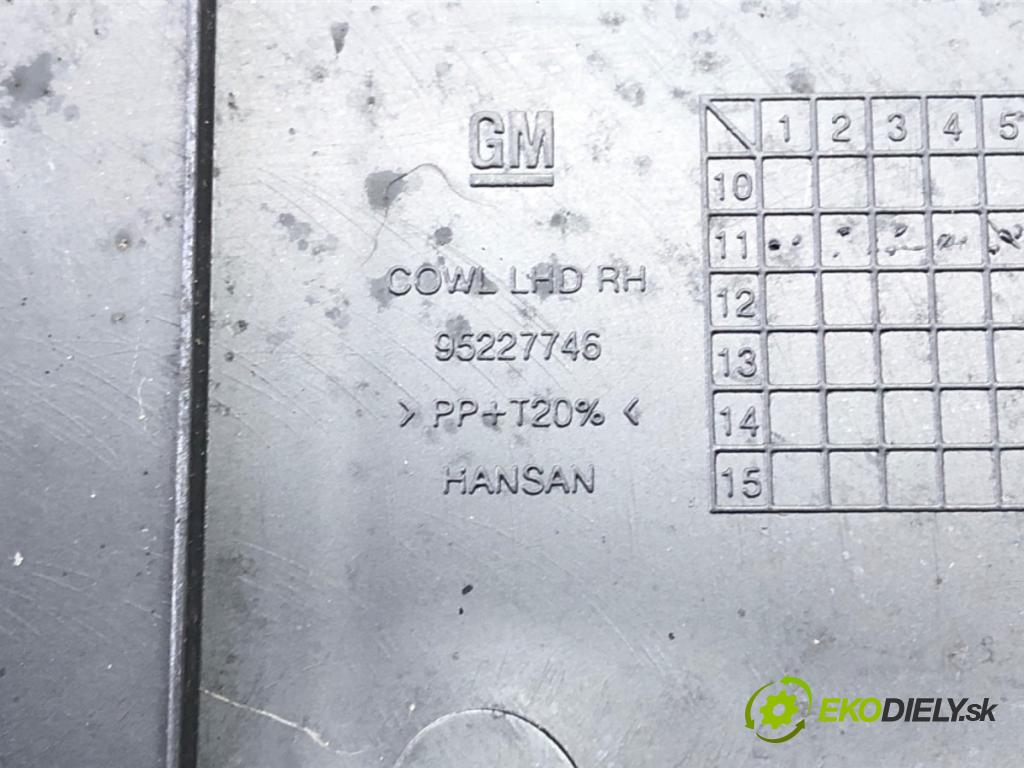 CHEVROLET ORLANDO (J309) 2010 - 2022    1.8 104 kW [141 KM] benzyna 2011 - 2022  Torpédo, plast pod čelné okno 95227746 95227745 (Torpédo)